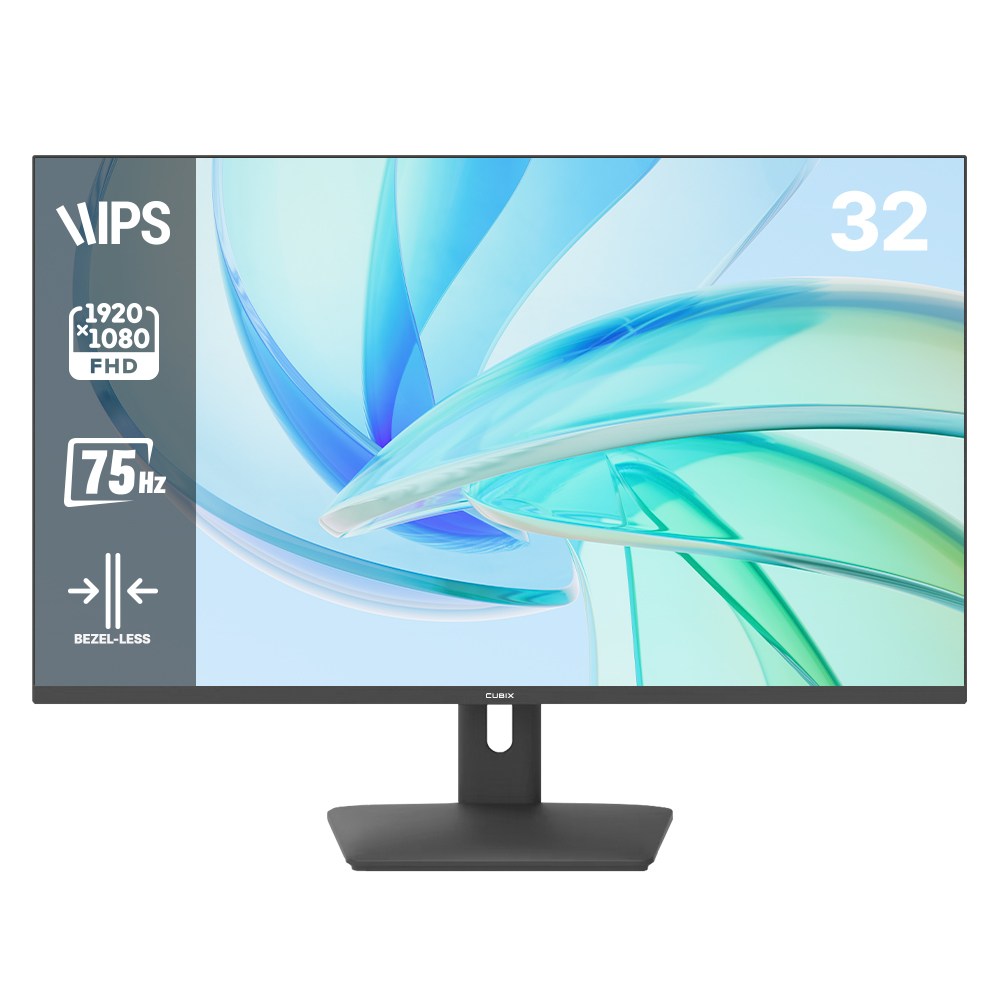 큐빅스 32인치 FHD 모니터 IPS패널 75HZ 게이밍 내장스피커 CX-320F75 무결점, 80.58cm, CX320F75 무결점 170,000원