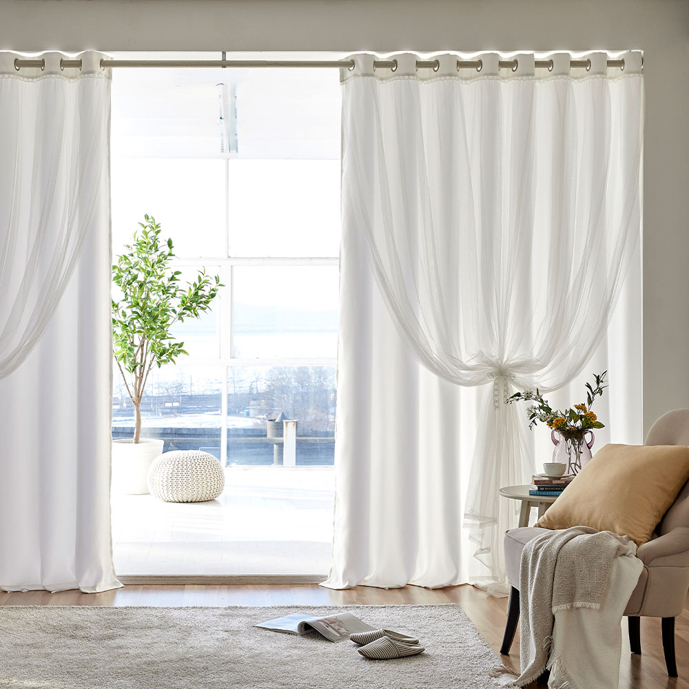 [모던하우스] ON마리 이중레이스 암막커튼 2장세트 2color 2size 59,900원