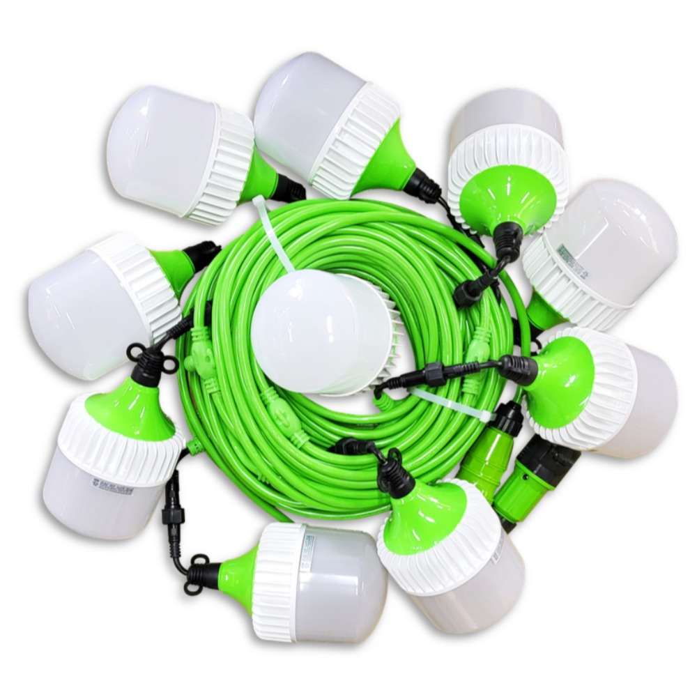 에코이엠 LED 커넥터형 전등선 30M 10분기, 15M 5분기 / 가설등 / 오징어등 / 줄등 113,000원