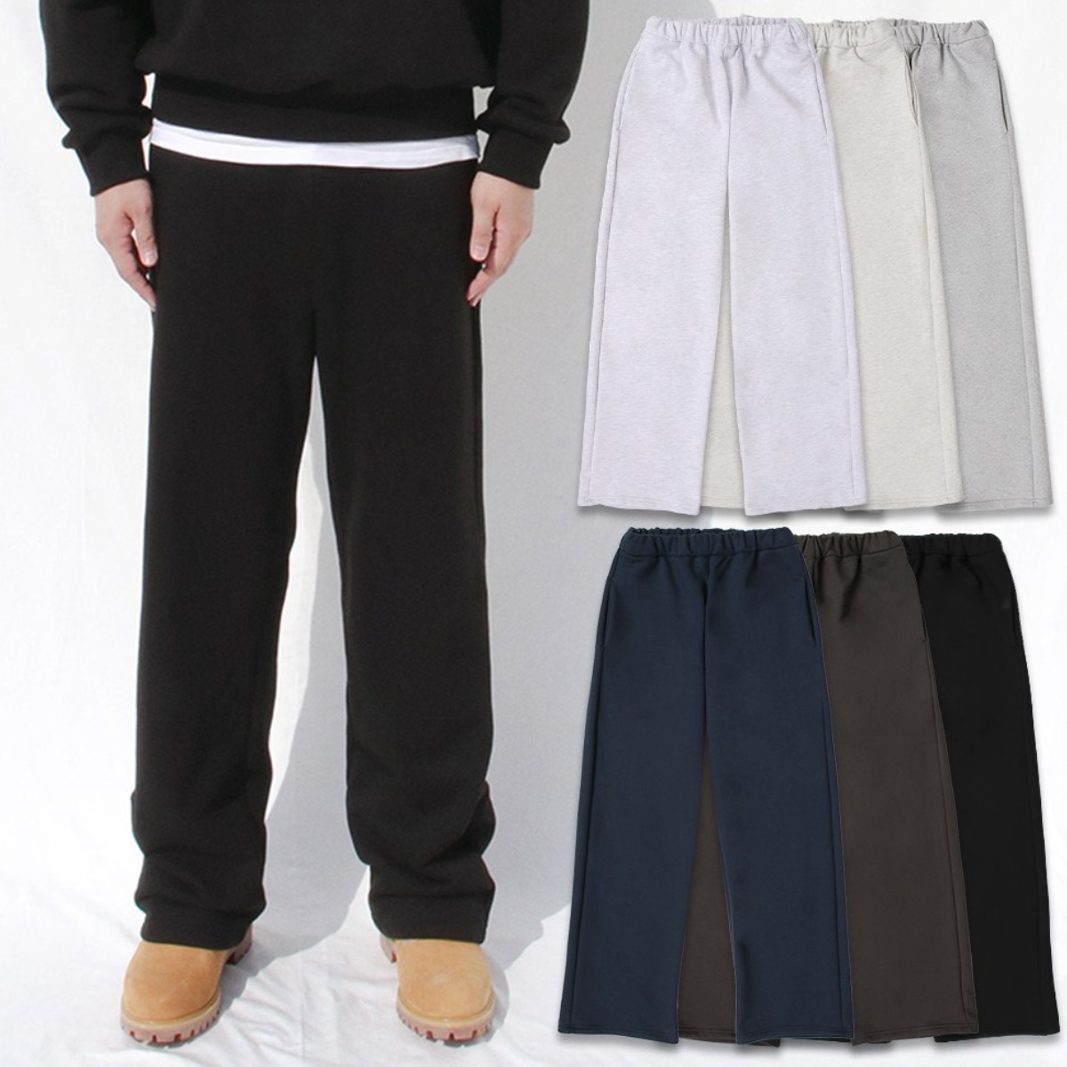 아이오와 두툼한 헤비 무지 와이드 츄리닝바지 32,900원