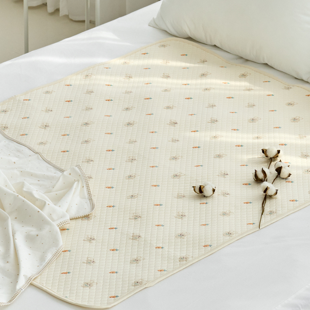 아가짱 유아용 논슬립 순면 방수요, 당근 토끼, 1개 39,800원