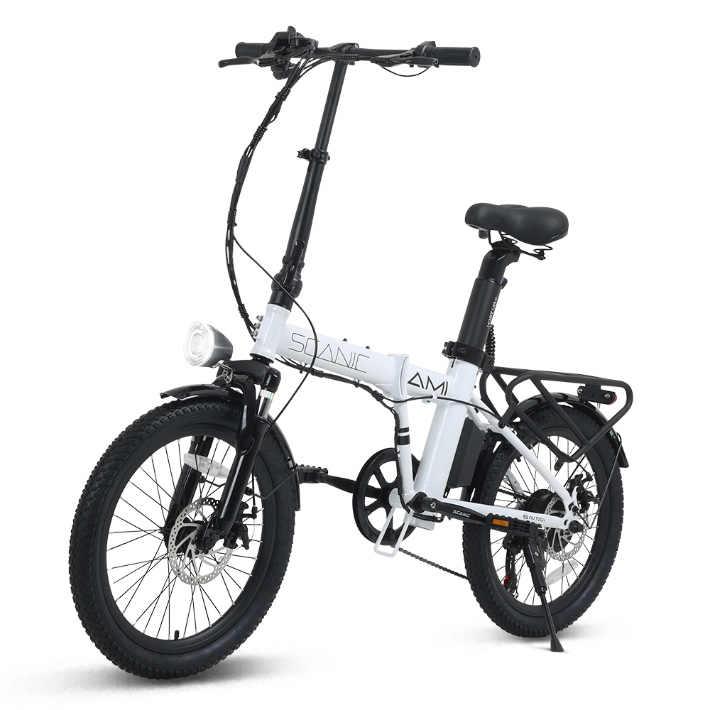 에이유테크 스카닉 AMI 고출력 접이식 전기 자전거 36V 7.5A, 화이트, 스틸 788,000원
