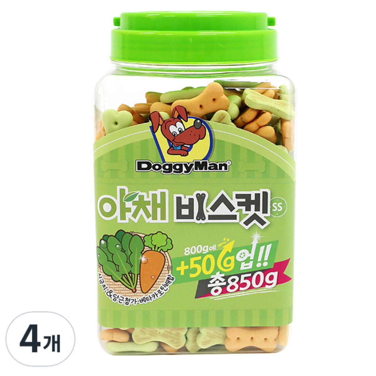도기맨 강아지 비스켓 SS, 야채맛, 850g, 4개 37,100원