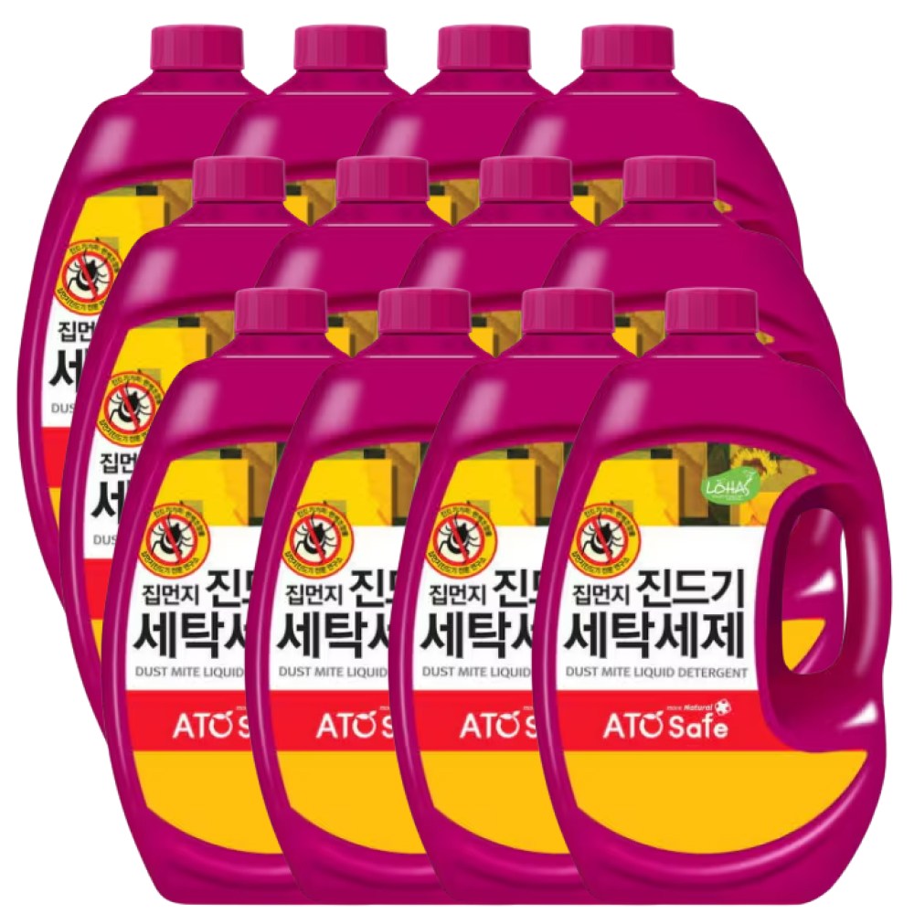 아토세이프 진드기 세탁세제 일반 드럼 겸용, 20개, 2.5L 119,900원