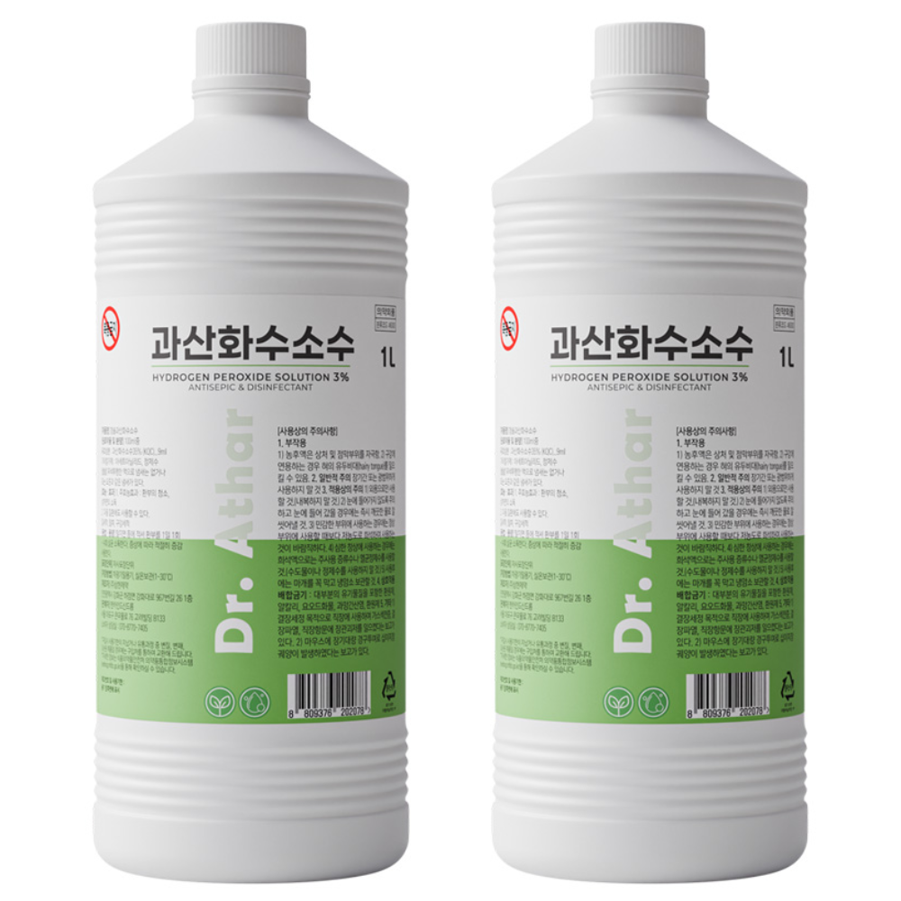닥터아타르 과산화수소수, 2개, 1L 6,900원