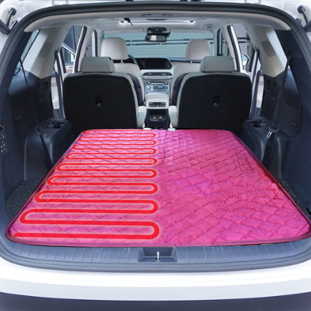 국내생산 12V 차량용 황토 전기장판 차박 캠핑 120cmX170cm 155,000원