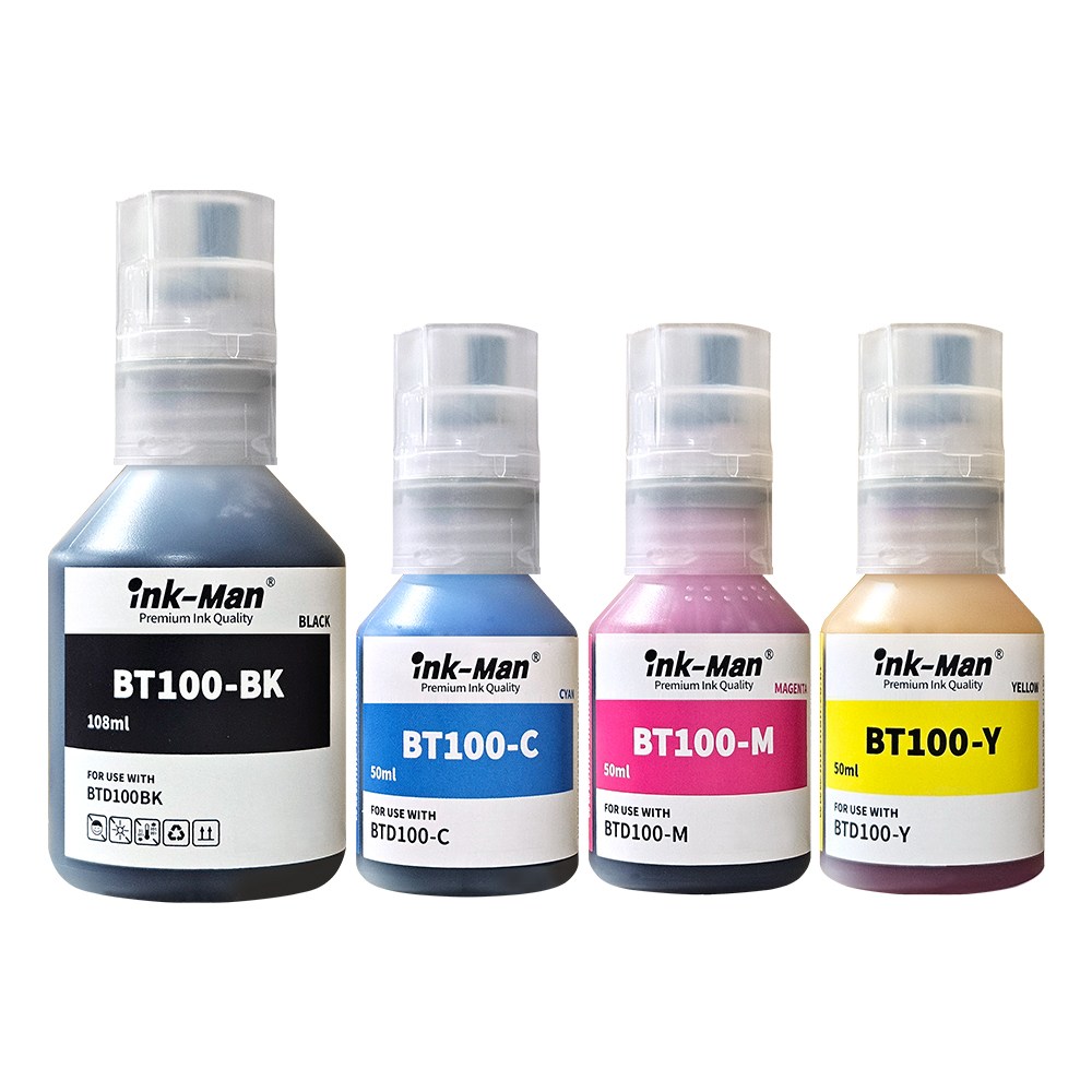 잉크맨 브라더 호환 BTD100 무한 리필 잉크 DCP-T236 T436W T536DW T730DW T830DW T930DW MFC-T935DW 프린터 충전 잉크, 1개, BTD100 호환 4색세트 16,500원
