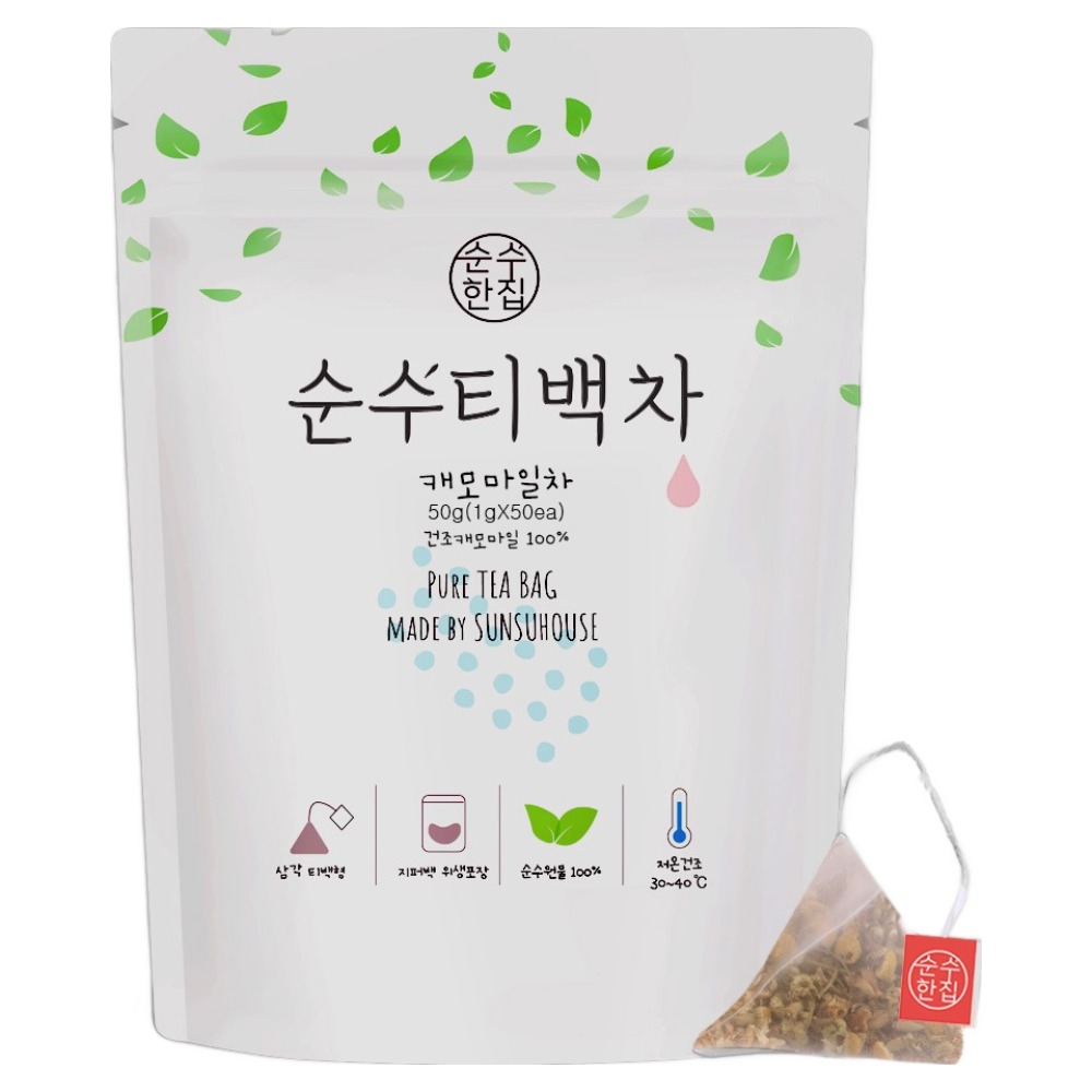 순수한집 캐모마일 삼각티백, 1g, 50개입, 1개 12,900원
