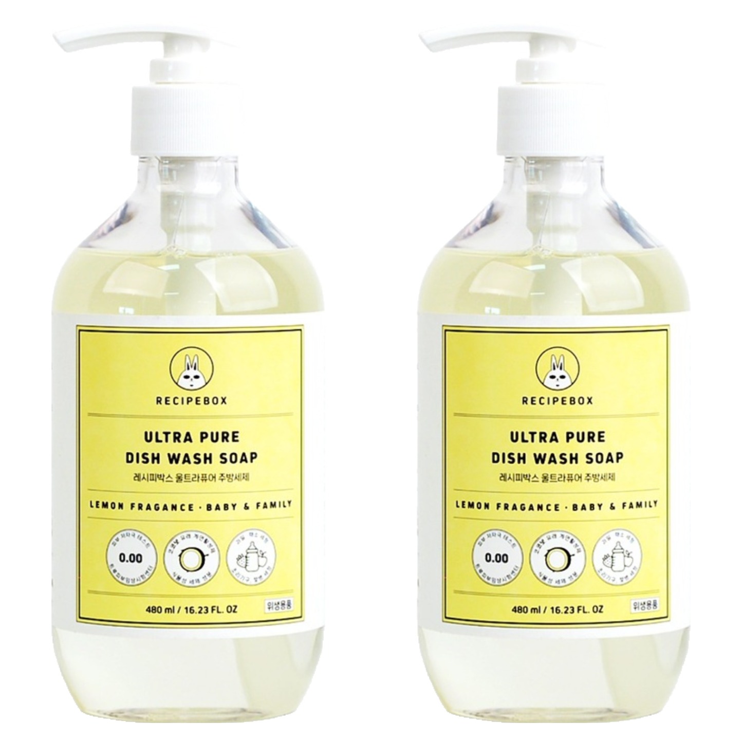 레시피박스 울트라퓨어 아기 젖병 주방세제 27,500원