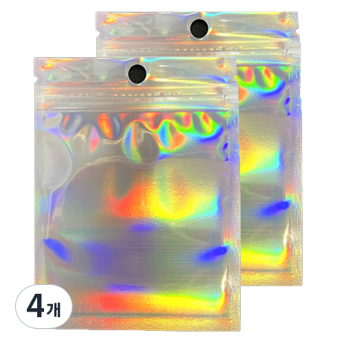 빙고빙고 비접착식 전면투명 지퍼백 레인보우 홀로그램 100p 29,060원