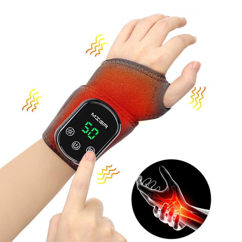 MIGA 저주파 손목 마사지기 무선 휴대용 진동 온열 찜질기 보호대 19,900원