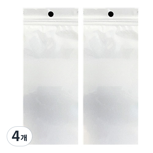 빙고빙고 전면투명 지퍼백 화이트 7 x 18 cm 100p 24,900원