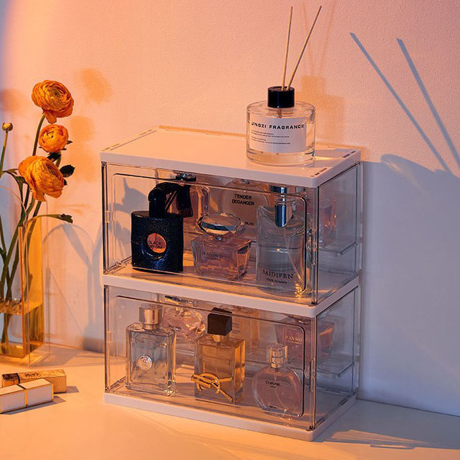 GSTUFF 아크릴 화장품 정리 향수 보관함, 2개, 투명 18,000원