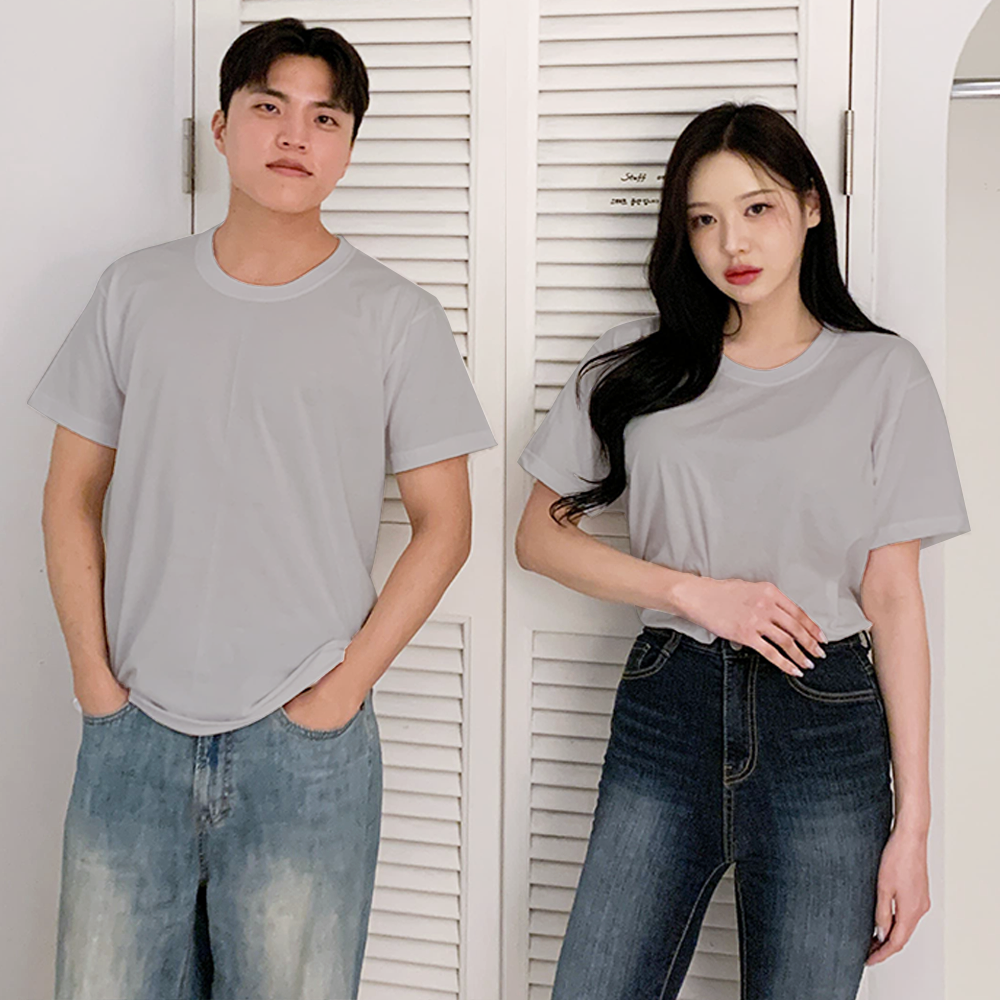 슬레진저 국산 남녀공용 순면 라운드 30수 반팔티 3종 세트 19,900원