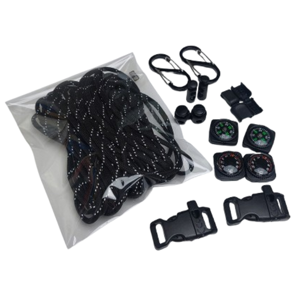 파라코드 블랙 리플렉티드 4MM 커스텀 제작 종합 키트, 블랙 리플렉티드, 1세트 15,900원