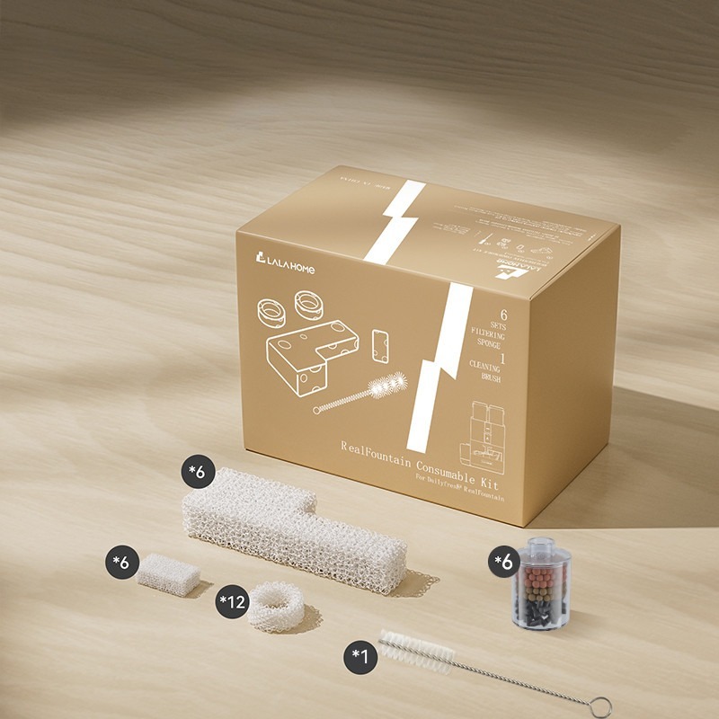 라라홈 전용 반려동물 급수기 정수필터 교체용 소모품 세트 스펀지 활성탄 클리너 포함 40,300원