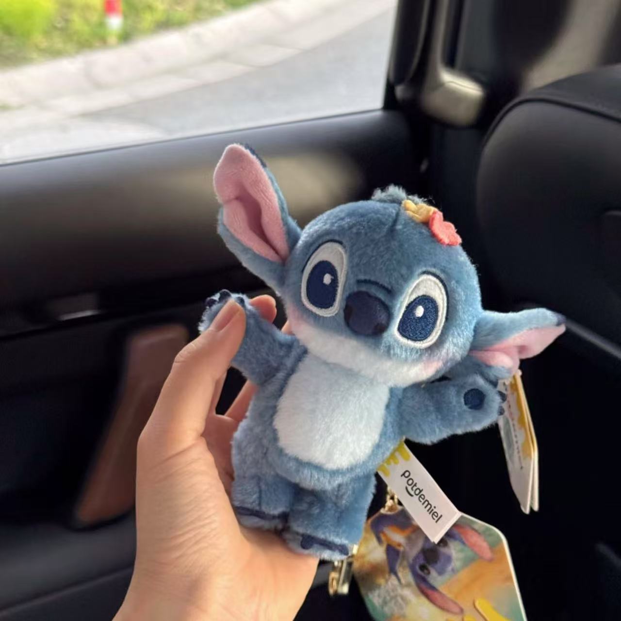 크로스 보더 디즈니 봉제인형 스티치 뽀글이 백팩 걸이 열쇠고리 15,800원