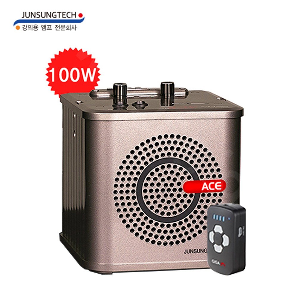 준성기가폰 ACE2.4S 100W 강의용무선마이크 앰프스피커 USB 이동식, 1개 572,000원