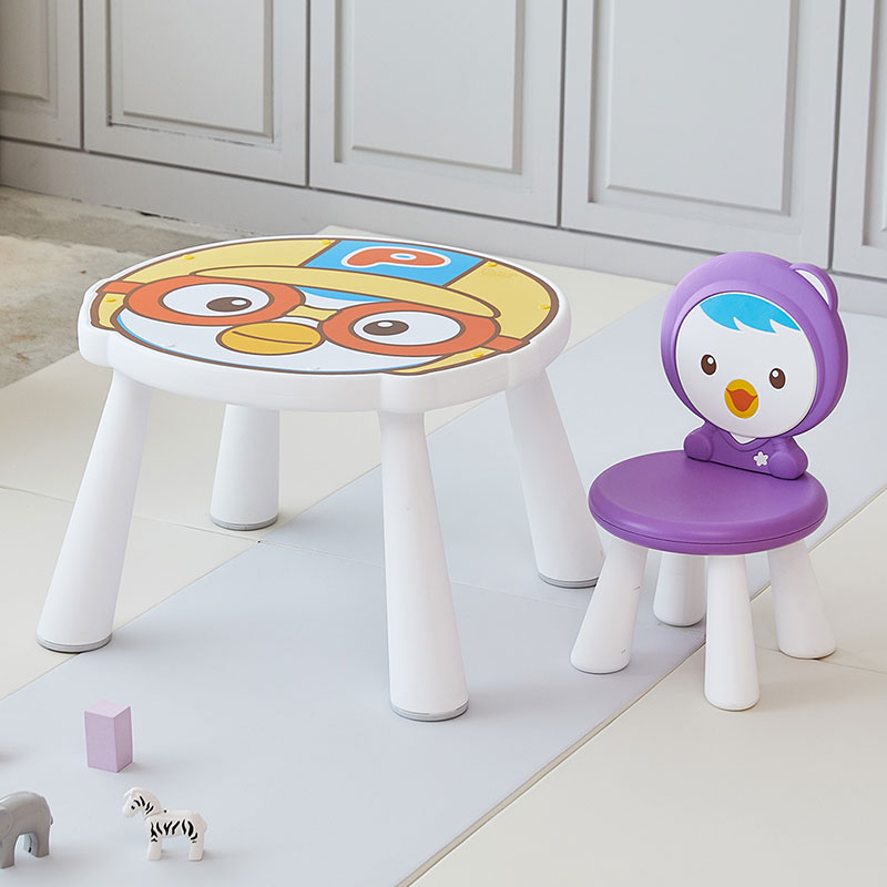 야야 뽀로로 테이블 앤 패티 체어, 혼합색상 74,000원