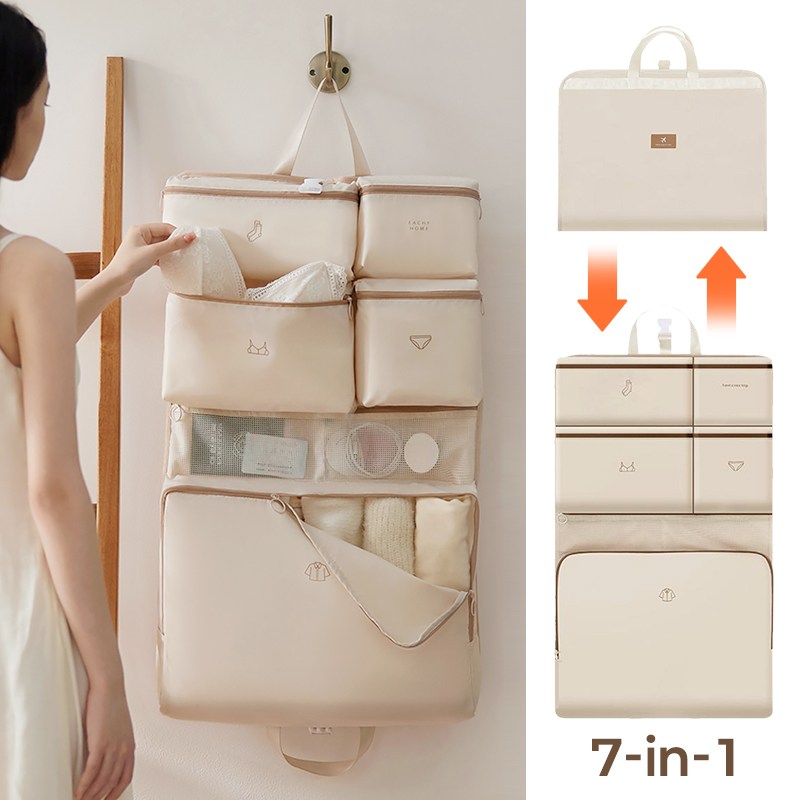 여행파우치 걸이형 캐리어파우치 고급형 옷 속옷 양말 수납 7단 23,900원