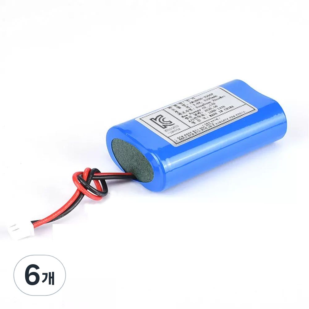 18650 배터리 1S2P 3.6V 6000mAh 케이블 타입 무선선풍기 진공쌀통 수리용 75,440원