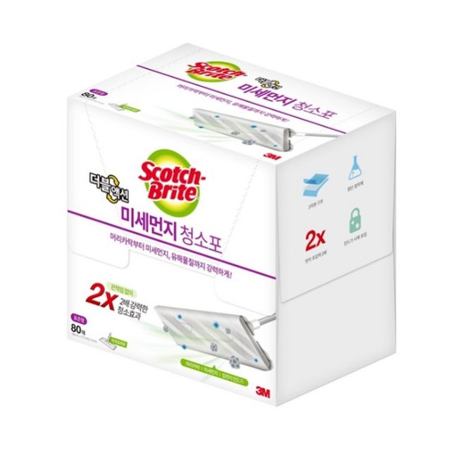 스카치브라이트 일회용 마른 청소포 80매 x 2개다팔자DB 70,130원