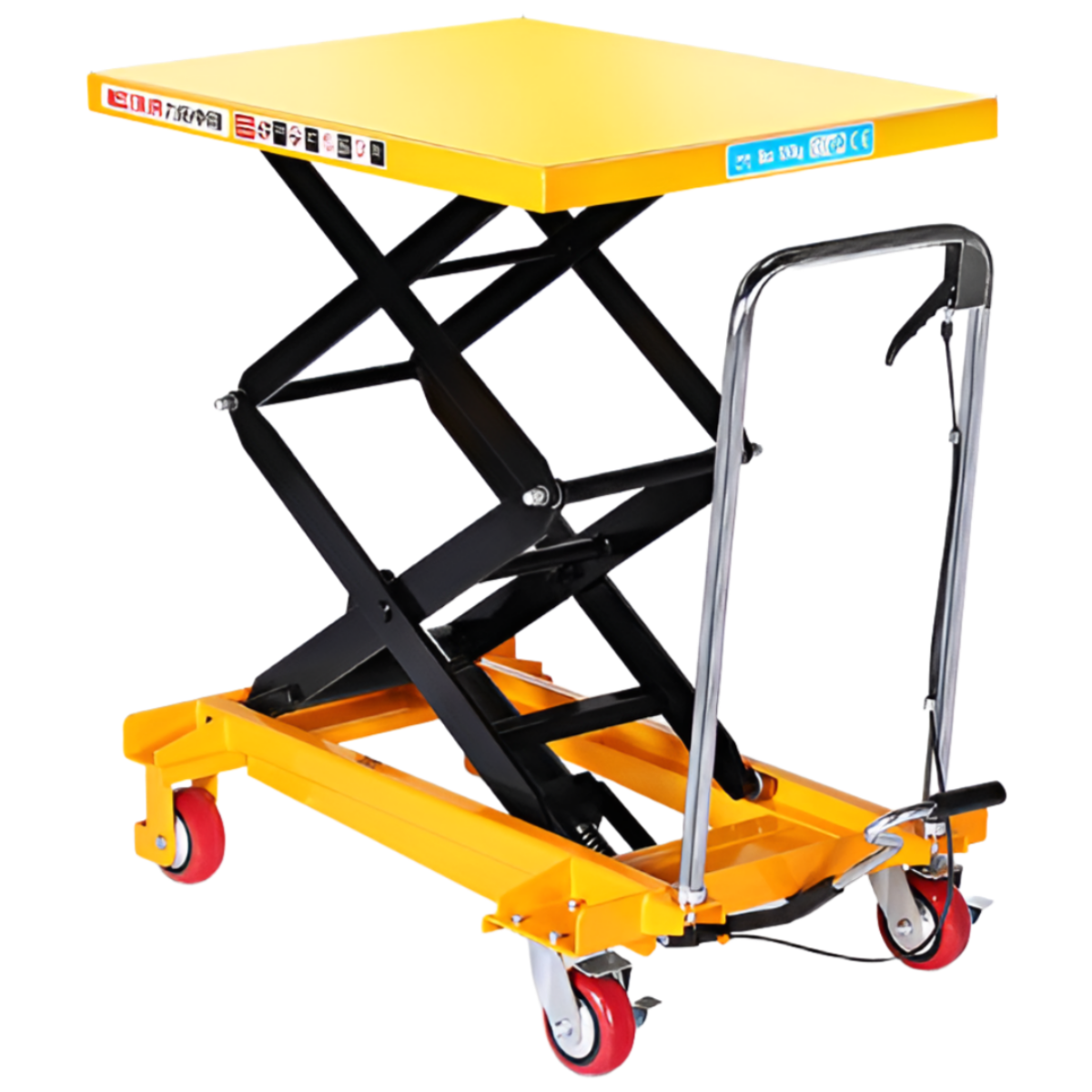 이지리프트 실속형 수동 테이블 리프트 화물용 이동식 작업대 대차 운반 상하차, 1개 983,000원