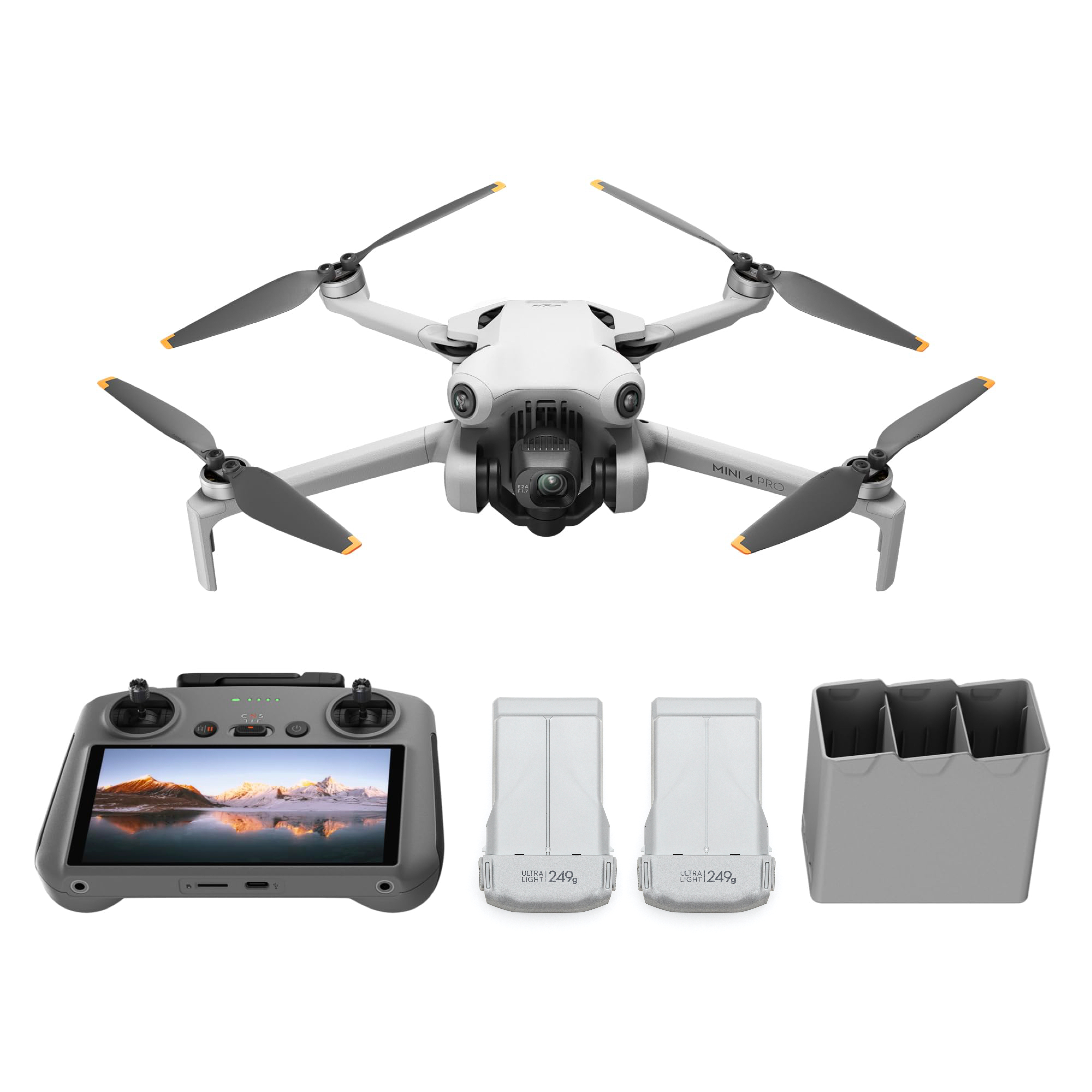 DJI Mini 4 Pro 플라이 모어 콤보 플러스 + RC 2 촬영용 드론,, 혼합색상, 1세트 1,370,000원