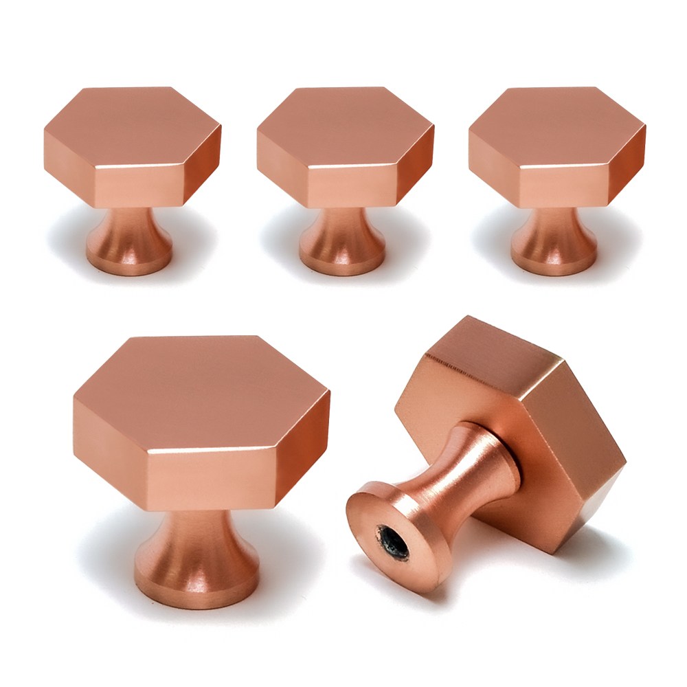 두일기업 황동 육각(중) 1구 가구손잡이 로즈골드 5개 38,340원