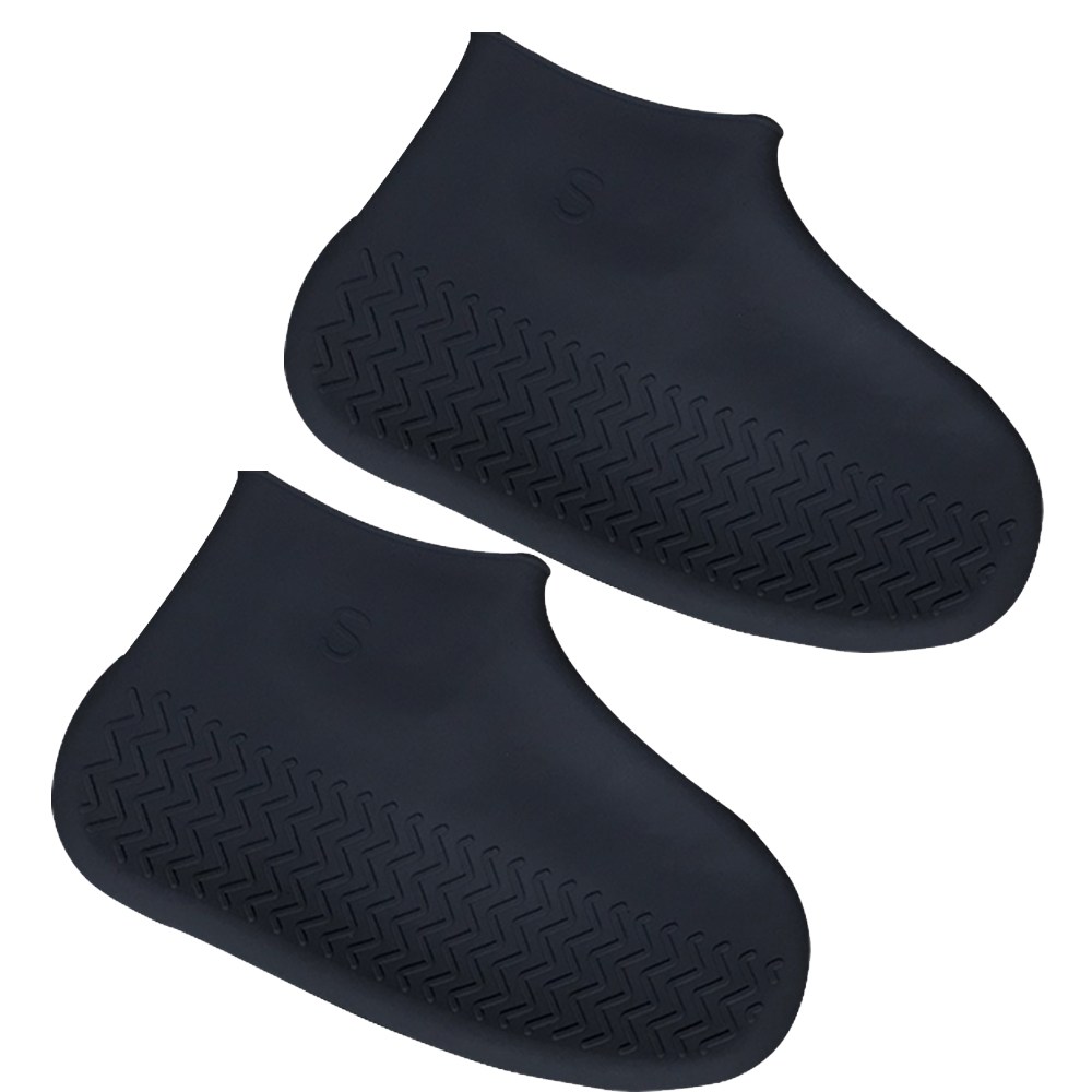 레인부츠 실리콘 방수 신발커버, 2세트, 블랙 S 5,900원