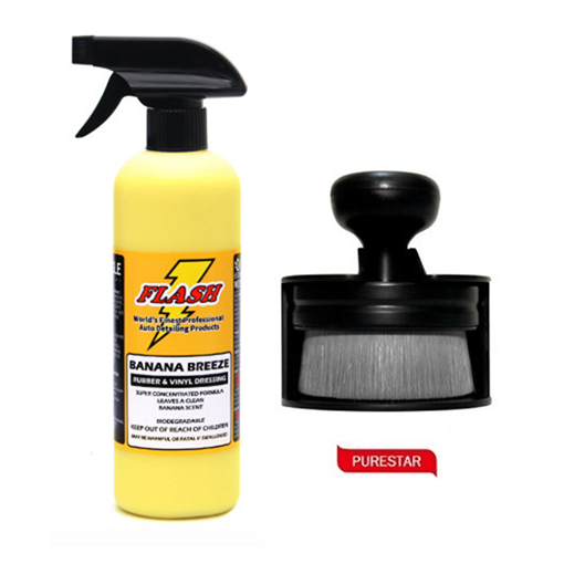 플래시왁스 바나나브리즈 500ml 타이어 코팅 광택제 어플 세트 19,900원