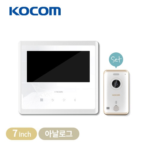 코콤 7인치 인터폰 비디오폰 현관 초인종 카메라 설치 교체 KCV-S701+KC-R80E 145,000원