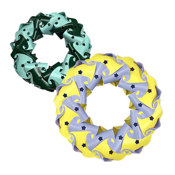 [온교육] 아이큐퍼즐 키트-토러스(20인용), 1개, 별(2색)연노랑/청록, 60피스 90,000원