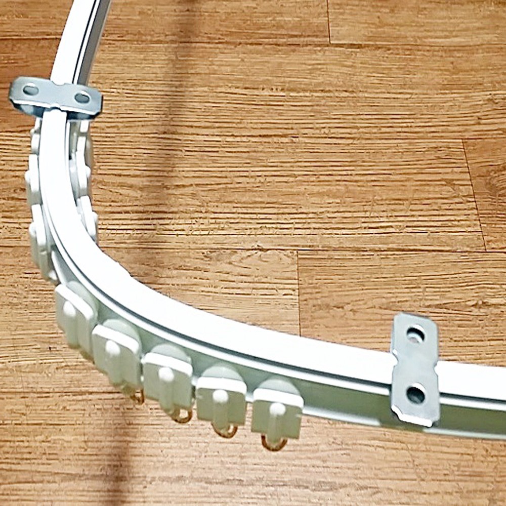 드림아트 (휘어지는 구간에 적합) 굵은 라운드 커튼레일 (120~420cm 22종), 화이트 54,650원