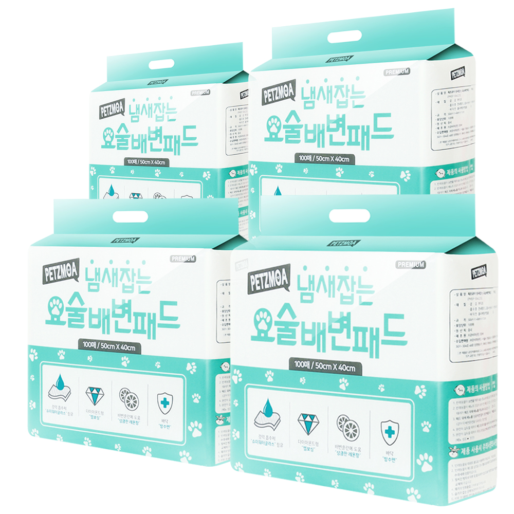 페츠모아 냄새잡는 요술 강아지 배변패드 100매, 100개입, 4개 60,030원