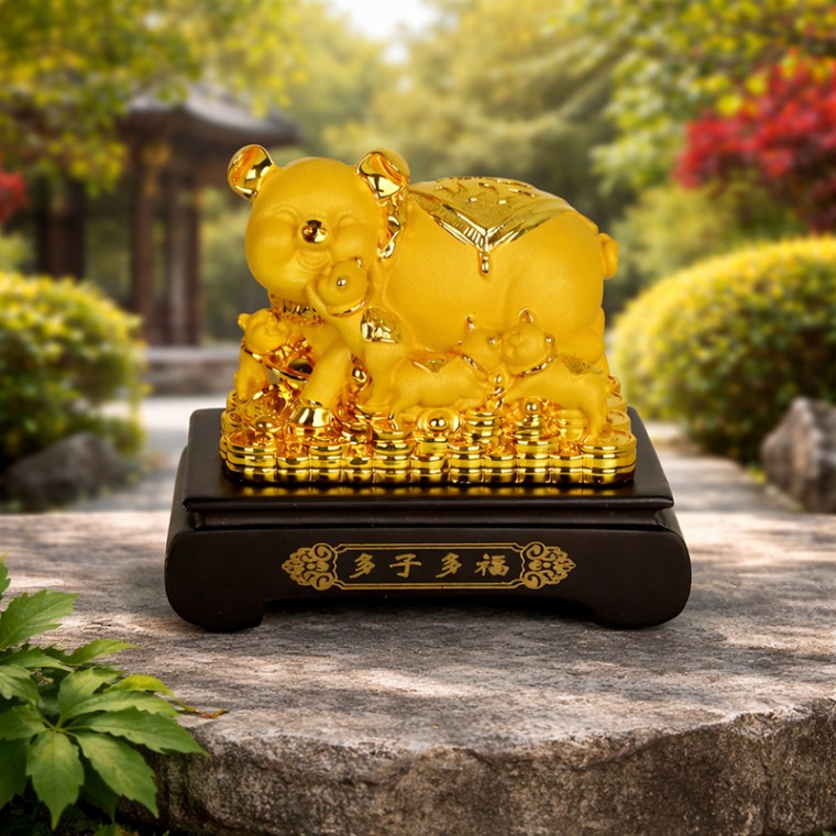 데일리데코 황금복 돼지가족-소 인테리어소품 저금통 48,850원