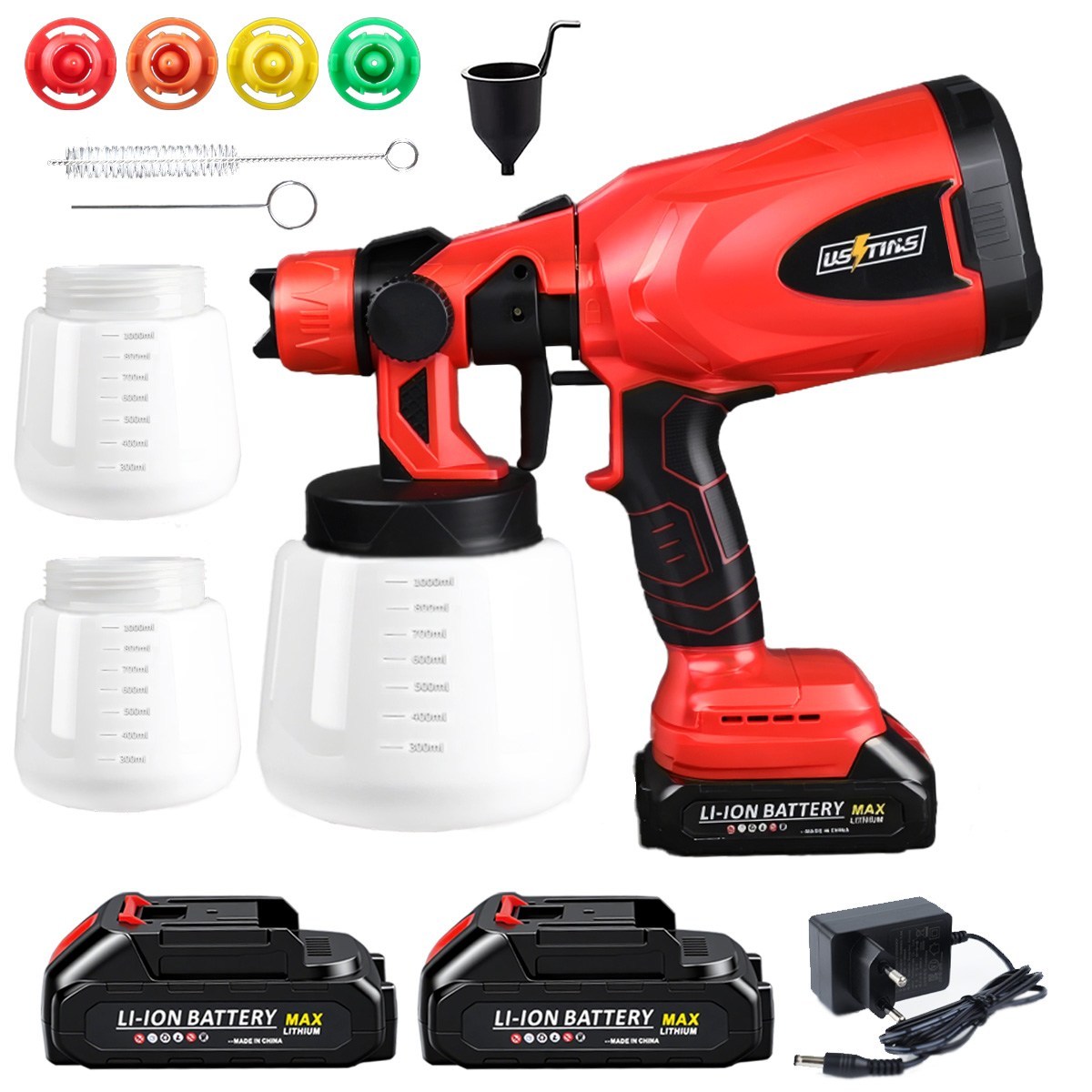 우스틴스 독일기술 무선 전기 페인트스프레이건, 스프레이형(배터리 2개) 102,980원