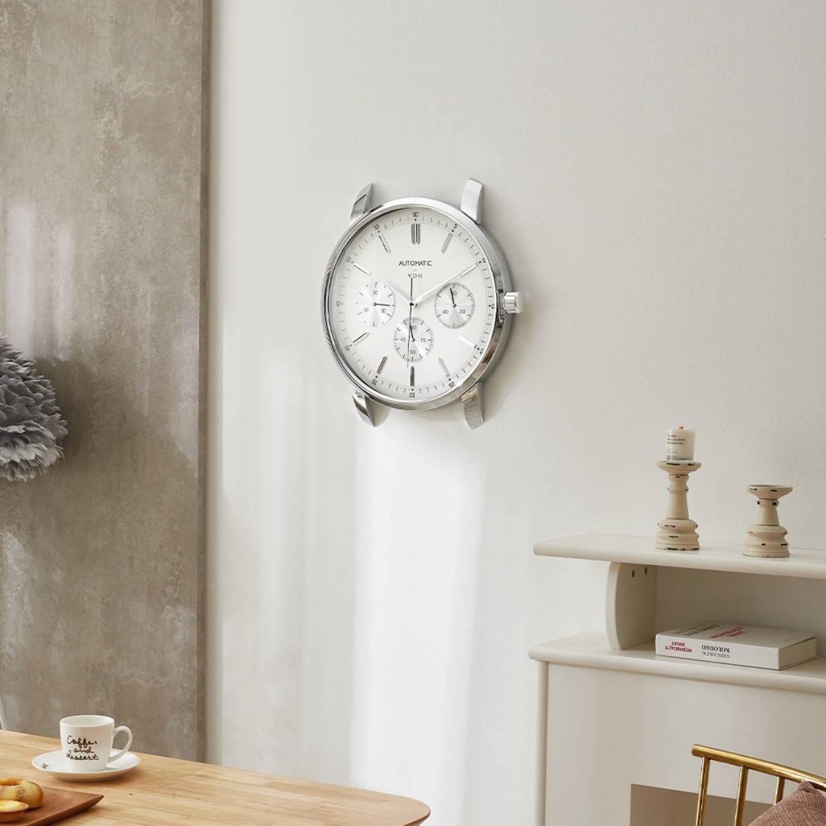 빌라드하우스 워치앤클락 개업 집들이 선물 프리미엄 하이엔드 인테리어 무소음 벽시계 98,000원