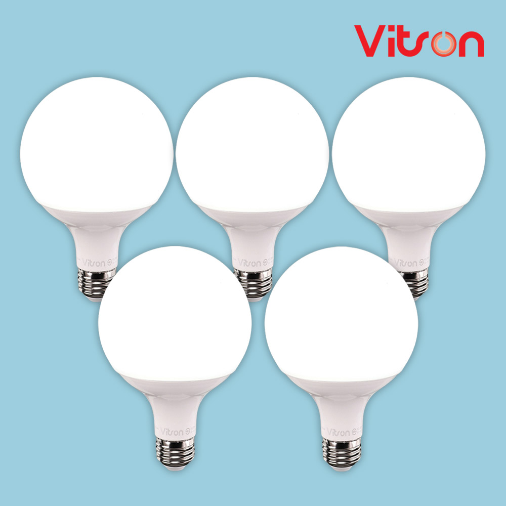 [마루라이팅] 비츠온 LED 볼구 볼전구 볼램프 롱타입 [목이 긴거] 12W G95 주광색 6500K E26, 5개 7,500원