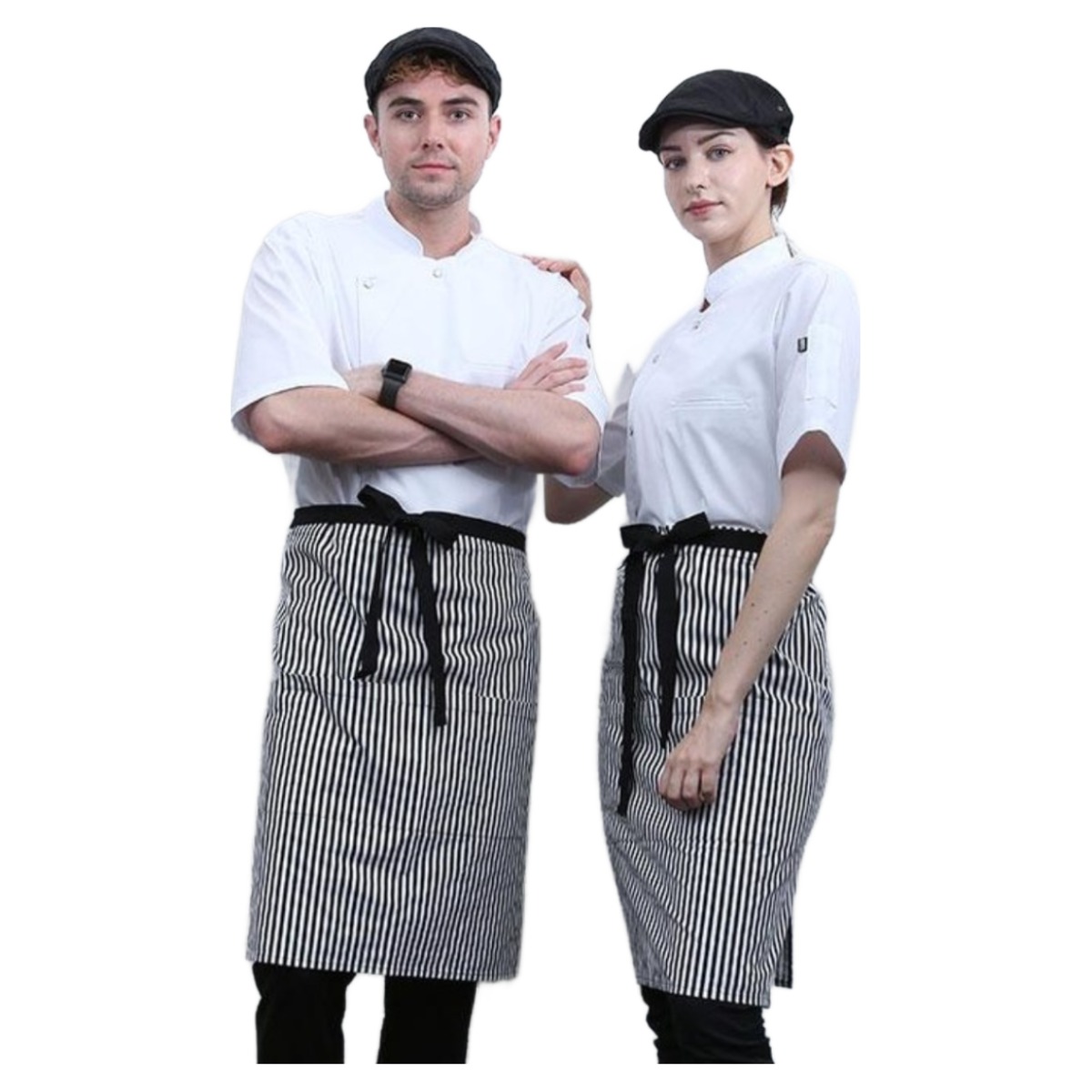 [AP-864] 음식점 식당 카페 조리 앞치마 남여 깔끔한 스트라이프 허리앞치마, 스트라이프, 1개 13,130원