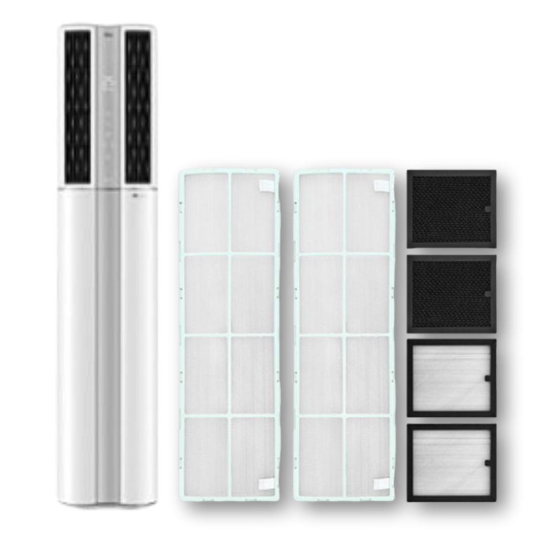 LG 엘지 휘센 에어컨 호환 필터 2IN 1 신형 듀얼 스마트 스텐드, 1세트, 프리미엄 세트(초미세2P+미니필터2P+탈취필터2P) 41,900원