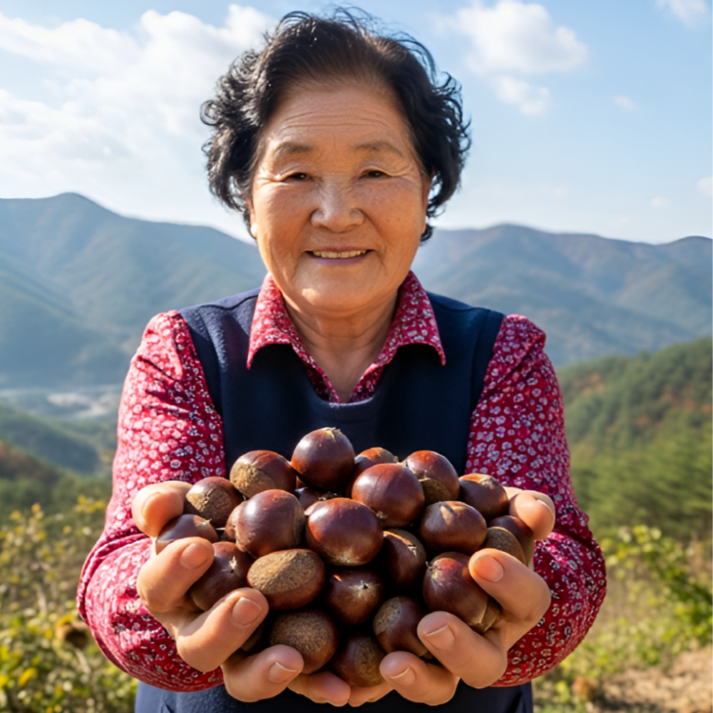 장군댁 햇과일 2025년 공주밤 알밤 햇밤 13,500원