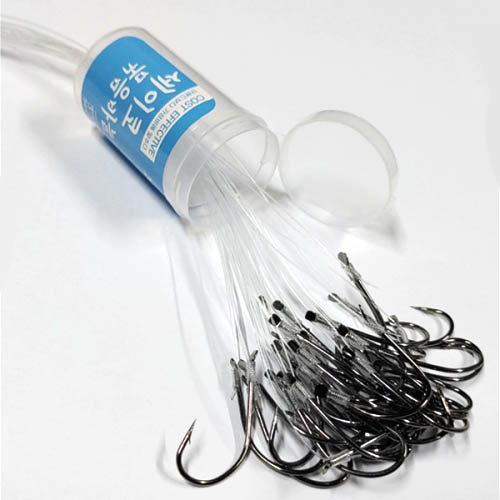 씨케이 / 세이코 묶음 바늘 / 5통 / 넉넉한 250개~ / 하나씩 뽑아쓰는 통 / 황금가성비 골드세트 / 튼튼한 수작업 / 용도에 맞는 바늘 크기와 목줄 길이, 목줄 굵기 채택, 1세트 9,900원