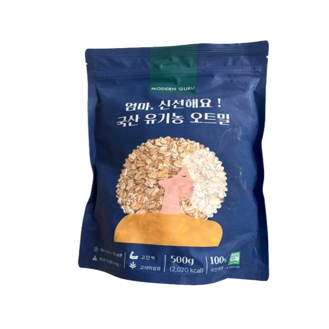 모던구루 엄마 신선해요 국산 유기농 오트밀  밀가루NO 지퍼백형 귀리 비타민C1포증정 39,300원