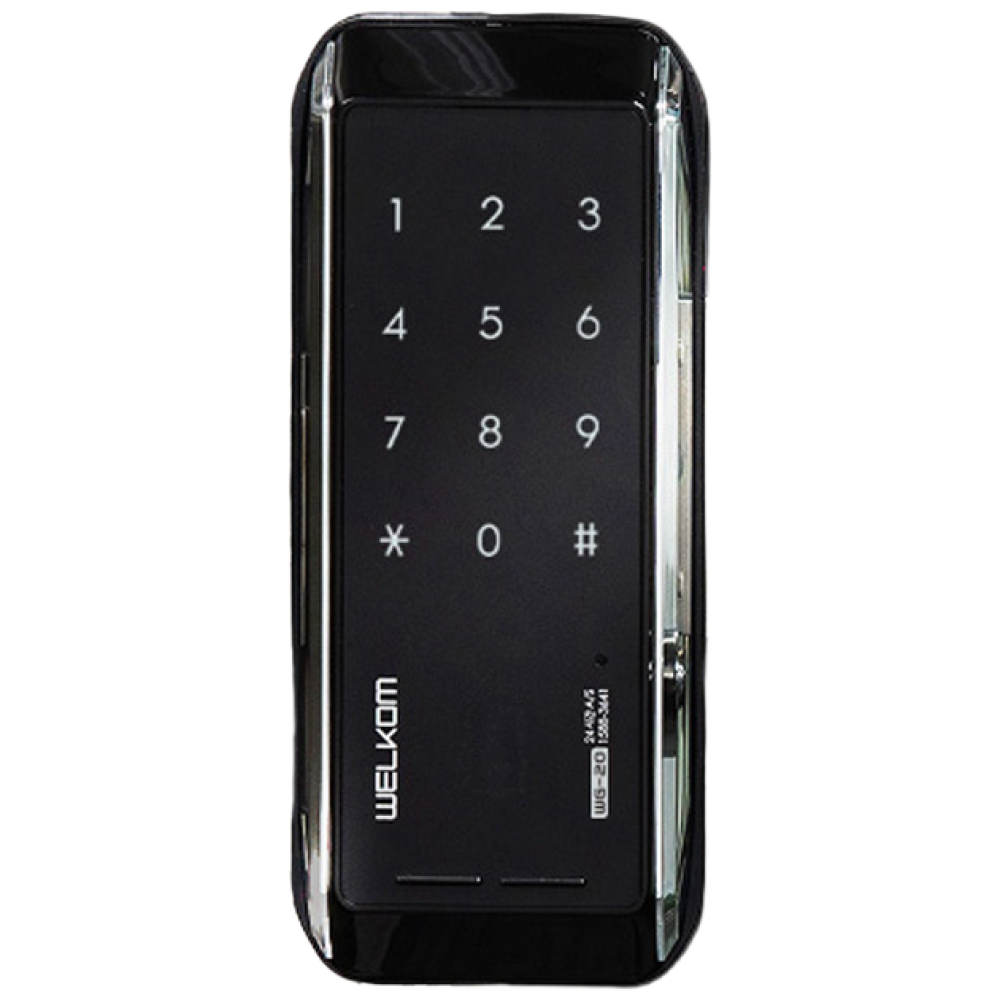 솔리티 웰콤 WG-10N 양문형(홀더포함) 번호키전용 강화유리문용 좌우수문인식(키패드자동전환) 상시문열림기능 차임벨기능 생활방수 상가 빌라 업소 현관문 디지털도어락 도어록, WG-10N 89,000원