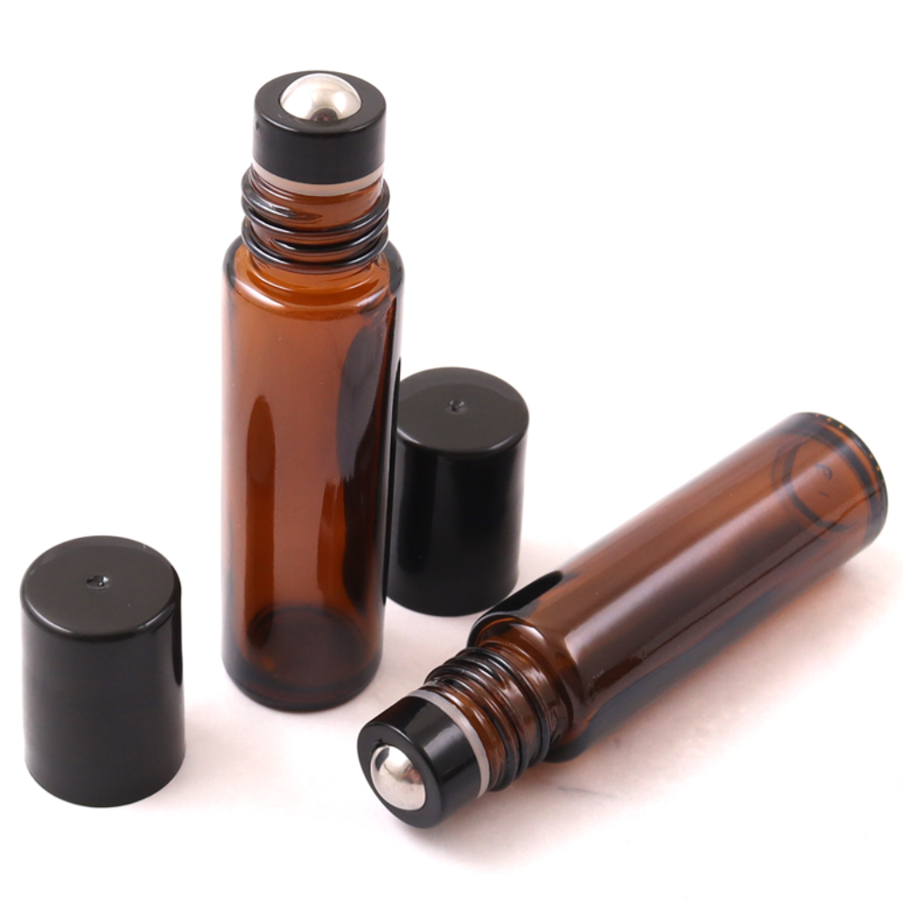 아이디몬 갈색유리공병 롤온 10ml 두꺼운 단단한 병 향수 아로마 오일 용기 공병, 1개 430원