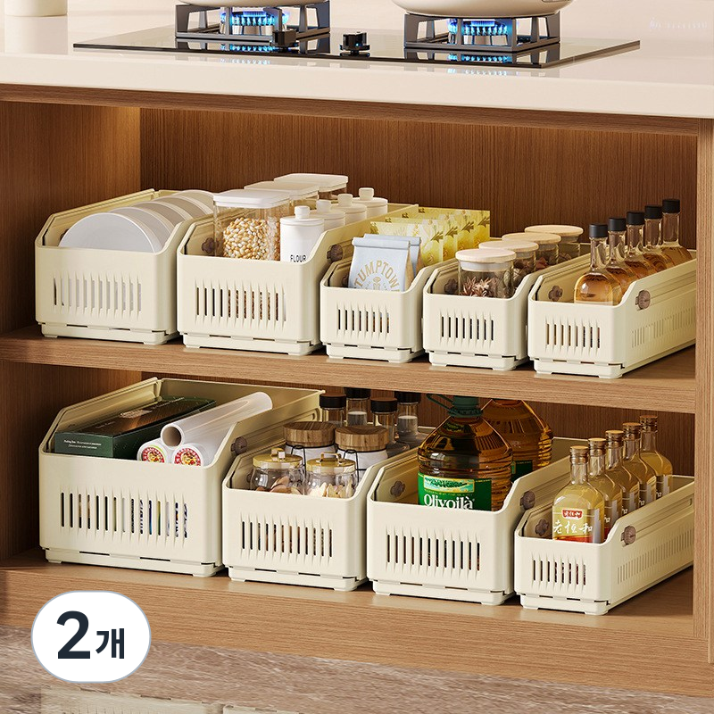 KDNC 다기능 신축 정리함 길이조절 리빙킹 접이식 슬라이딩 수납바구니 19,800원