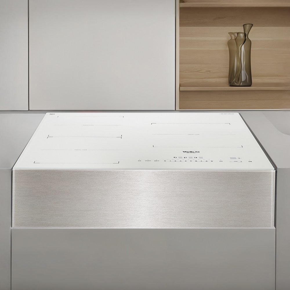 3구 전기레인지 빌트인 스텐드 하이라이트 인덕션, 프리스탠딩, 화이트, 현재가 468,000원