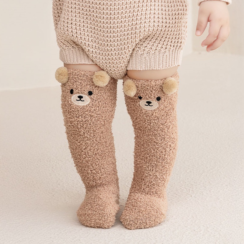아기 수면양말 겨울 키즈 장목 기모양말 유아 풋워머 아동 니삭스 8,800원
