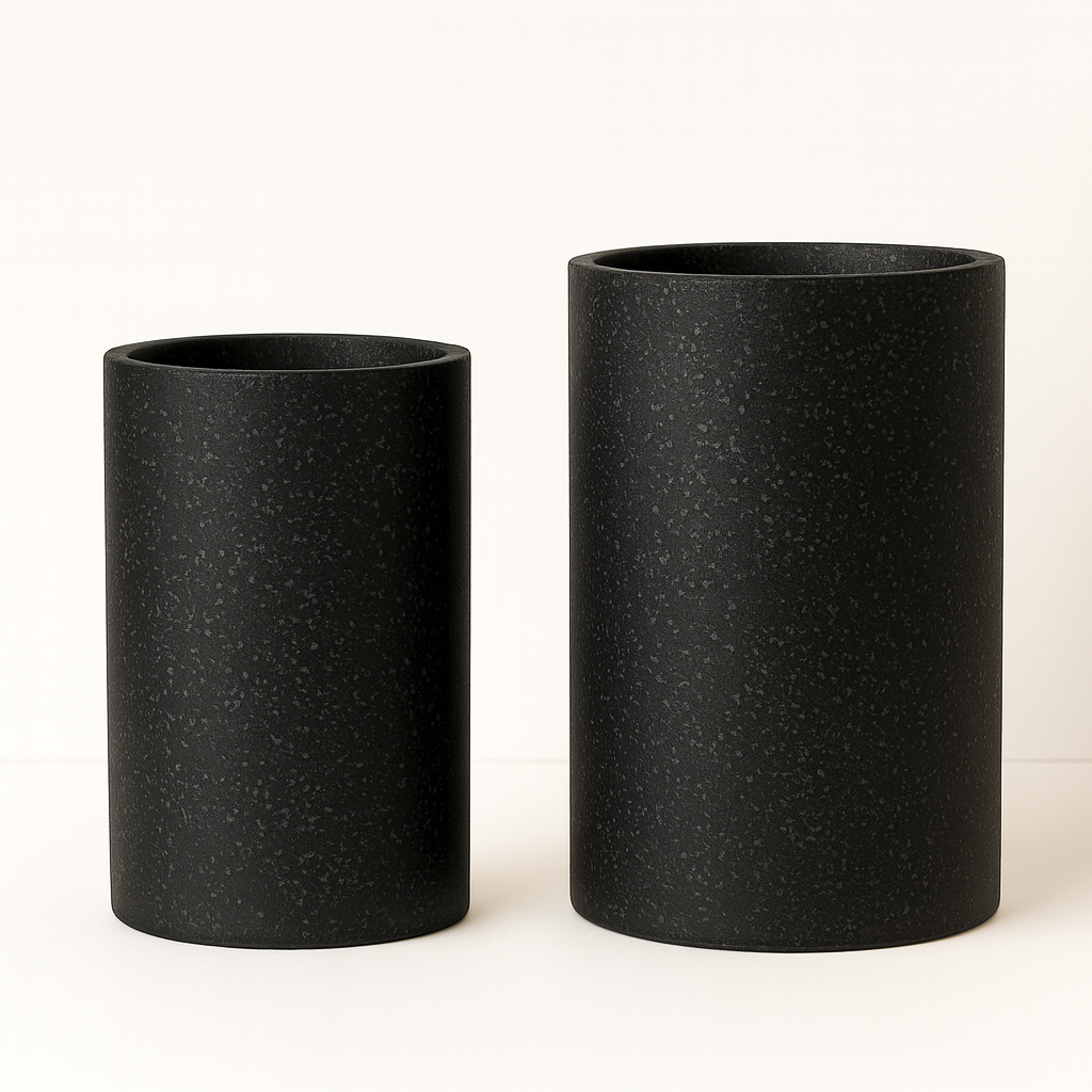 모던레시피 높은 원형 시멘트 테라조 화분 시리즈 / 모던 감성 실내 인테리어 중형 대형 화분, 1개, 블랙테라조 29,900원